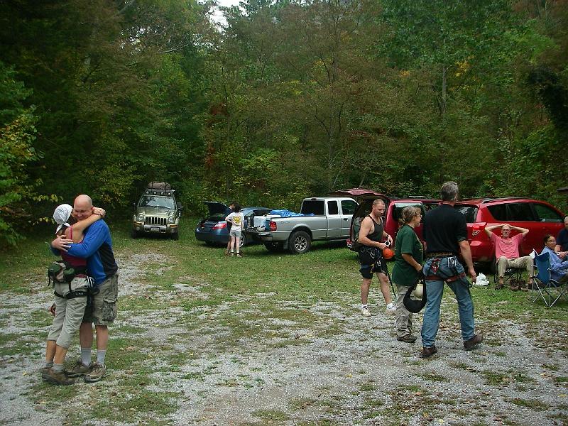 nelson-via-110.JPG - We riunited with our caving comrades who finished before we did.